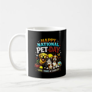 Fijne Nationale Huisdierdag Schattige & Grappige D Koffiemok