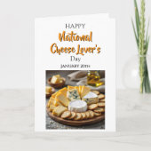Fijne Nationale Kaas Liefhebbers Dag | 20 januari Kaart (Voorkant)