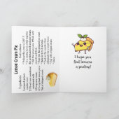 Fijne Nationale Lemon Cream Pie-dag | 29 nov Kaart (Binnen)