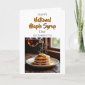 Fijne Nationale Maple Syrup Dag | 17 december Kaart (Voorkant)