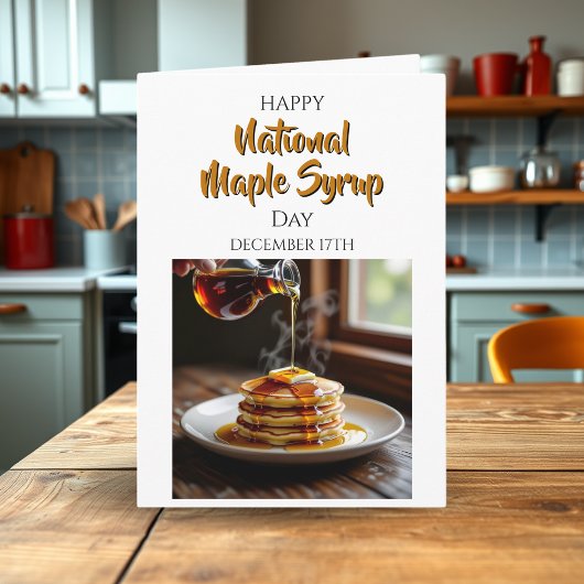 Fijne Nationale Maple Syrup Dag | 17 december Kaart