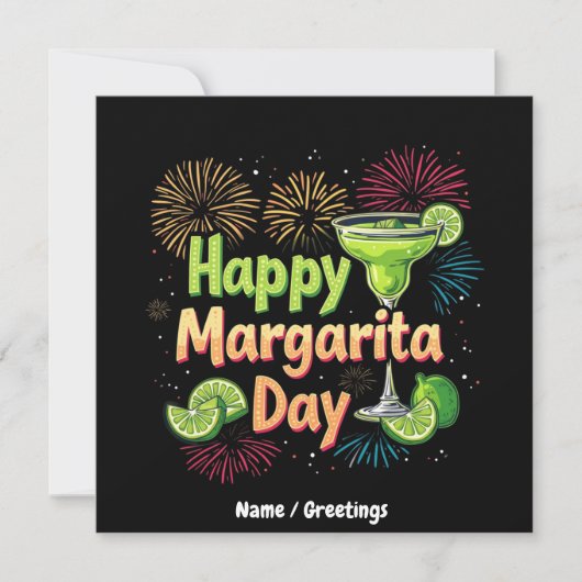 Fijne Nationale Margarita Dag Kaart (Voorkant)