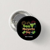Fijne Nationale Margarita Dag Ronde Button 3,2 Cm (Voorkant /achterkant)