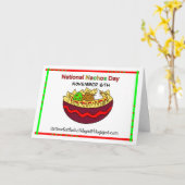 Fijne Nationale Nacho Dag, 6 november Kaart (Gele Bloem)