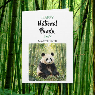 Fijne Nationale Panda Dag   16 maart Kaart