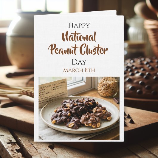 Fijne Nationale Peanut Cluster Dag | 8 maart Kaart