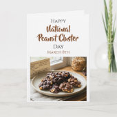 Fijne Nationale Peanut Cluster Dag | 8 maart Kaart (Voorkant)