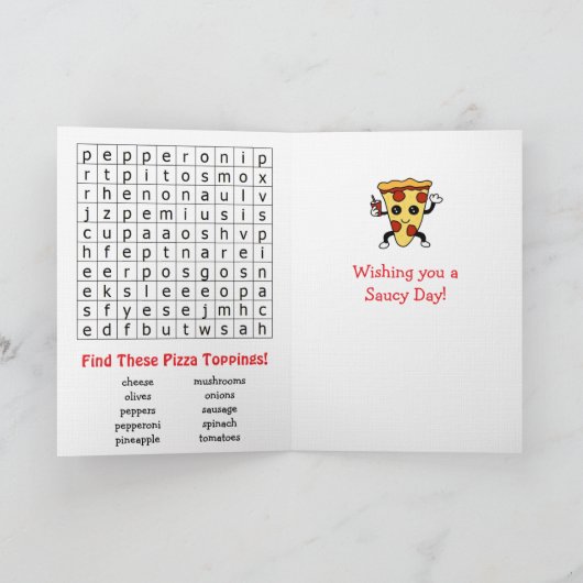 Fijne Nationale Pizzadag | 9 februari Kaart (Binnen)