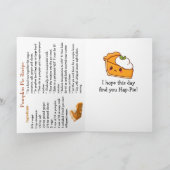 Fijne Nationale Pompoentaart Dag Recept Kaart (Binnen)