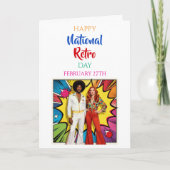 Fijne Nationale Retro Dag | 27 februari Kaart (Voorkant)