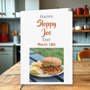 Fijne Nationale Sloppy Joe Dag - 18 maart Kaart
