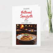 Fijne Nationale Spaghettidag | 4 januari Kaart (Voorkant)