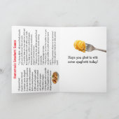 Fijne Nationale Spaghettidag | 4 januari Kaart (Binnen)