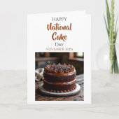 Fijne Nationale Taart Dag! 26 november Kaart (Voorkant)