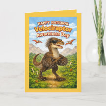 Fijne Nationale Velociraptor Bewustzijnsdag – Grap