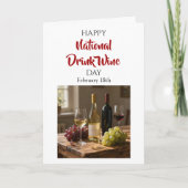 Fijne Nationale Wijn Dag! 18 februari Kaart (Voorkant)
