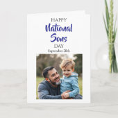 Fijne Nationale Zonsdag! 28 september Kaart (Voorkant)