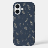 Fijne neutrale botanische lederen patroon Case-Mate iPhone case (Achterkant)
