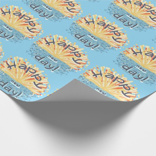 Fijne nieuwe dag! cadeaupapier (Hoek)