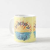 Fijne nieuwe dag! koffiemok (Voorkant links)