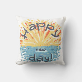 Fijne nieuwe dag! kussen