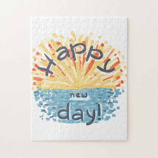 Fijne nieuwe dag! legpuzzel (Verticaal)