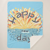 Fijne nieuwe dag! sherpa deken (Voorkant)