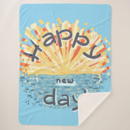 Fijne nieuwe dag! sherpa deken