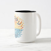 Fijne nieuwe dag! tweekleurige koffiemok (Voorkant rechts)