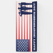 Fijne Onafhankelijkheiddag met waardering voor de  Spandoek (Verticaal)