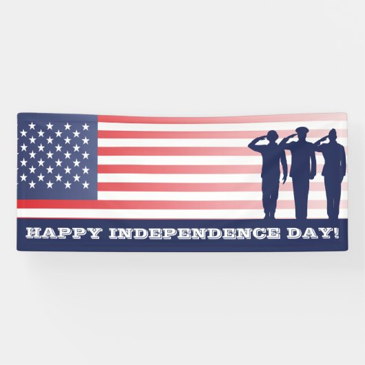 Fijne Onafhankelijkheiddag met waardering voor de  Spandoek (Horizontaal)