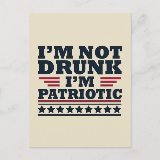 Fijne onafhankelijkheidsdag grappige 4 juli briefkaart (Voorkant)