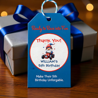 Fijne Onafhankelijkheidsdag Schattige Gnome Verjaa Cadeaulabel