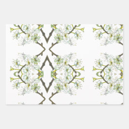 Fijne, opvallende aquarel honingeter inpakpapier vel