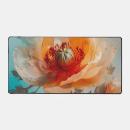 Fijne Oranje bloem Bureaumat