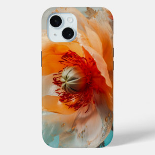 Fijne Oranje bloem iPhone 15 Case