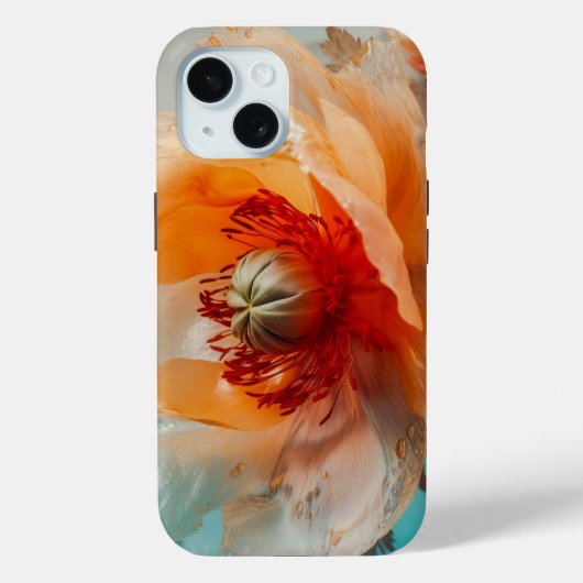Fijne Oranje bloem Case-Mate iPhone Case (Achterkant)