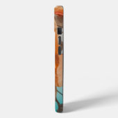 Fijne Oranje bloem Case-Mate iPhone Case (Achterkant / Links)