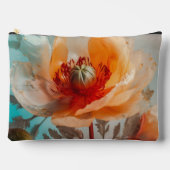 Fijne Oranje bloem Etui (Voorkant)