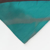 Fijne Oranje bloem Fleece Deken (Hoek)