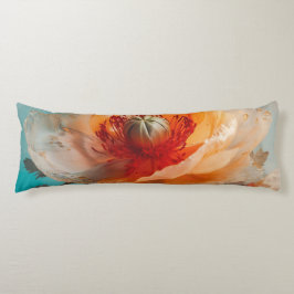 Fijne Oranje bloem Lichaamskussen