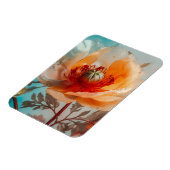 Fijne Oranje bloem Magneet (Linkerzijde)