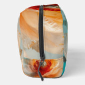 Fijne Oranje bloem Toilettasje (Rechts)