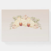 Fijne orchideeënbloem gastenboek (Achterkant)