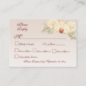 Fijne Orchideeënbloem RSVP Informatiekaartje (Voorkant)