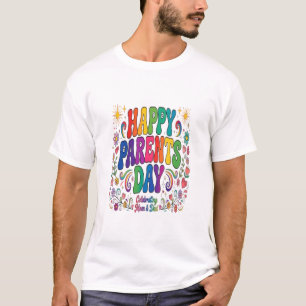 Fijne Ouders Dag T-shirt - Retro Groovy Moeder en