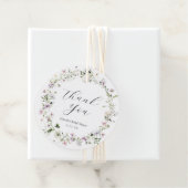 Fijne Paarse Wilde Bloem Dank Je Bedankjes Labels (In situ)