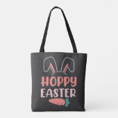 Fijne Paasdag - Funny Bunny Schattige Tote Bag (Achterkant)