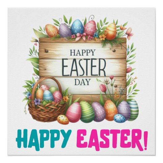 Fijne Paasdag - Man Perfect Poster (Voorkant)