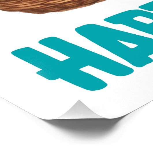 Fijne Paasdag - Man Perfect Poster (Hoek)